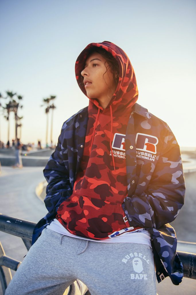 BAPE X RUSSELL 】PULLOVER HOODIE